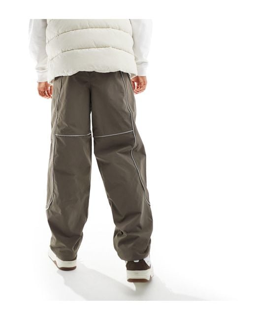 The North Face White Tek Piping Wind Pants for men