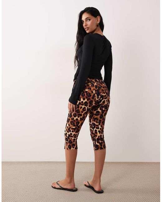 ASOS Natural Clean Denim Capri