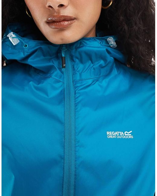 Regatta Blue Pack-It Iii Waterproof Rainwear Jacket