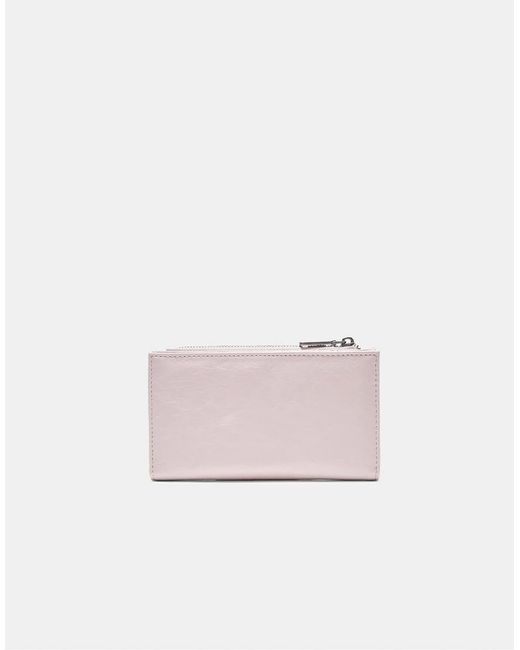 Stradivarius Pink Basic Zip-up Purse