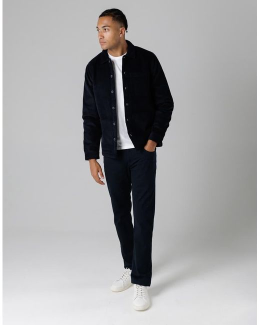 French Connection Black Cord Button Up Jacket for men