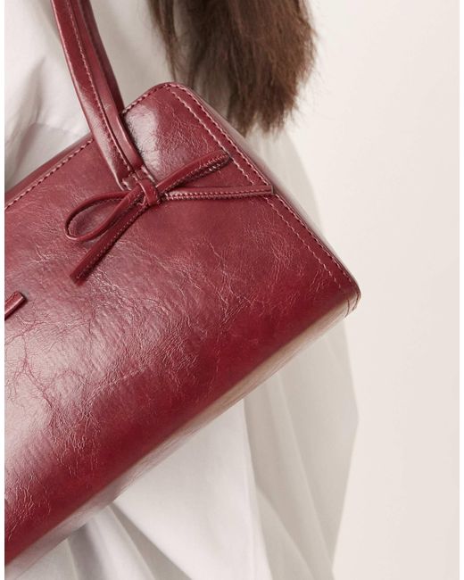 ASOS Pink – kastige schultertasche