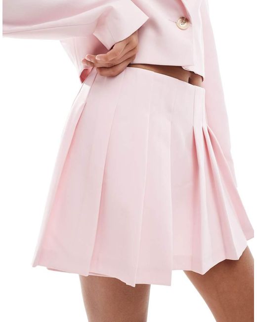 Miss Selfridge Geplooide Skort in het Pink