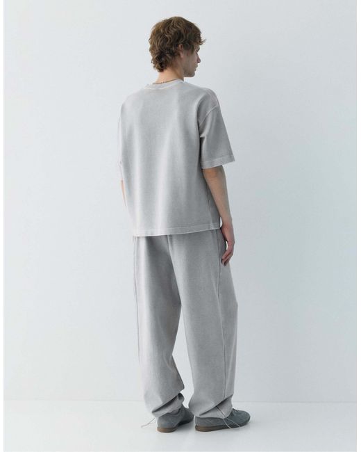 Pantalon Pull&Bear pour homme en coloris Gray