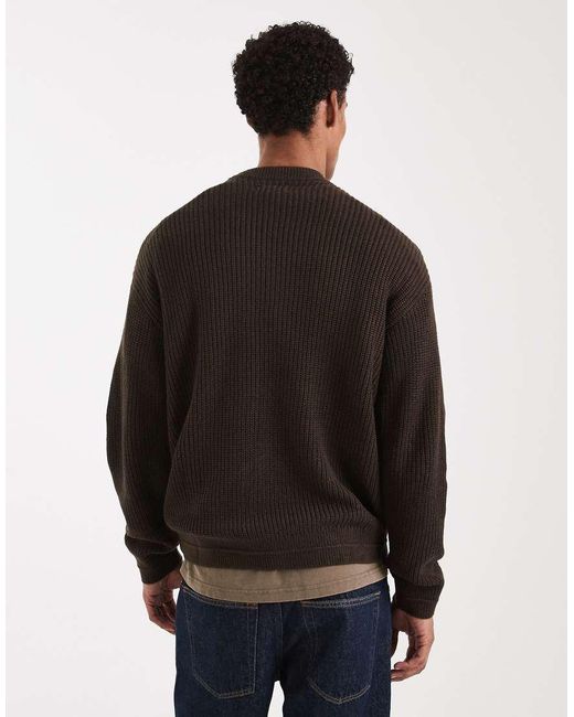 Jack & Jones Black Oversize Jumper for men