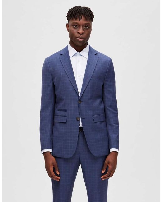 SELECTED Blue Blazer for men