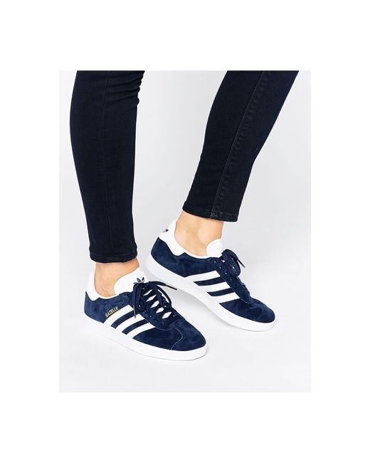 Adidas Blue Suede Gazelle Sneakers for men