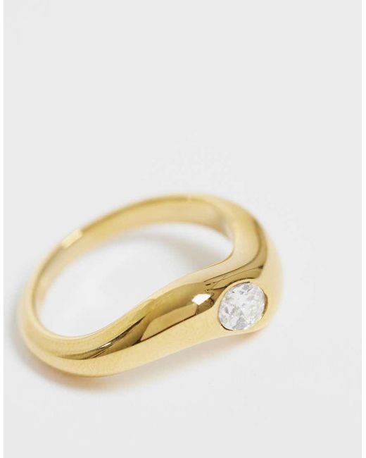 ASOS Metallic Pack Of Two Stainless Steel Stacking Rings