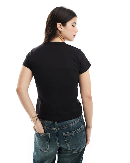 Cotton On Black 90s Baby Tee