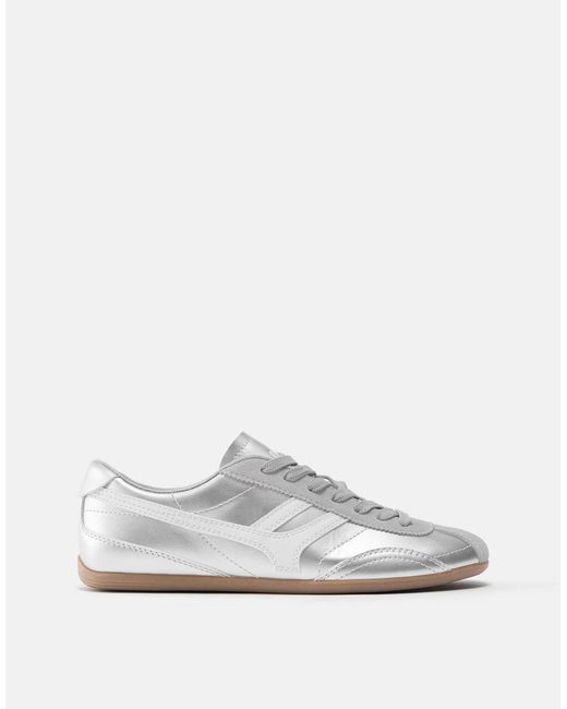 Baskets rétro - argenté Pull&Bear en coloris White