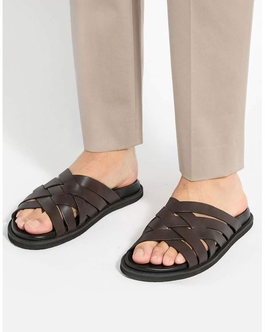 Dune Black Iddris Smart Sandals for men