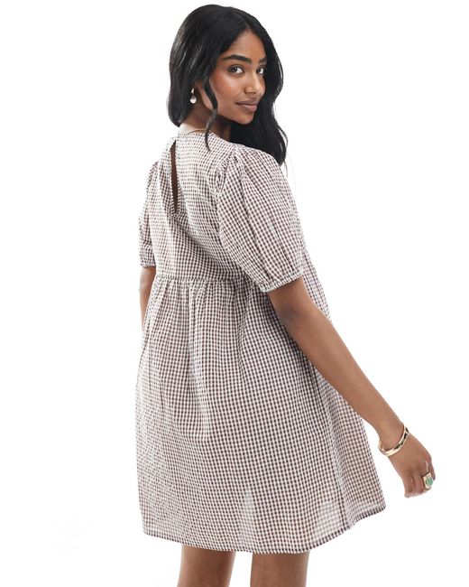 Wednesday's Girl White – mini-hängerkleid