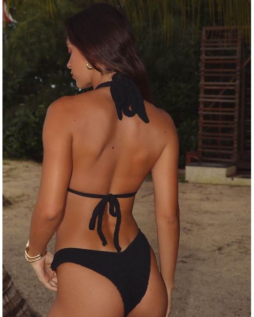 Moda Minx Brown Canaria Scrunch Fixed Bikini Bottoms