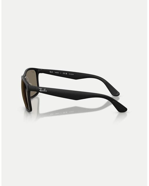 Ray-Ban Black Rb4264 Polarized+ Lenses Square Polarised Sunglasses With Lens for men