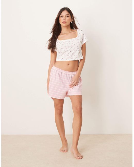 ASOS White Mix & Match Pajama Tee