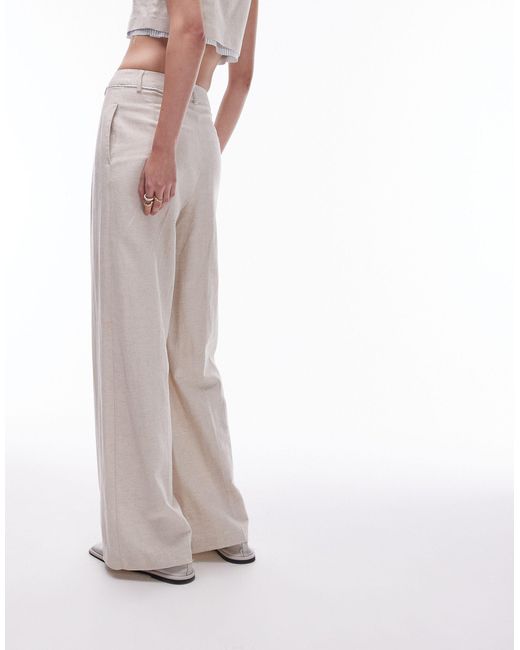 Pantalones color TOPSHOP de color White