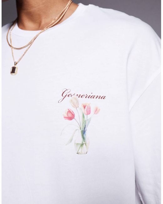 ADPT – oversize-t-shirt in White für Herren