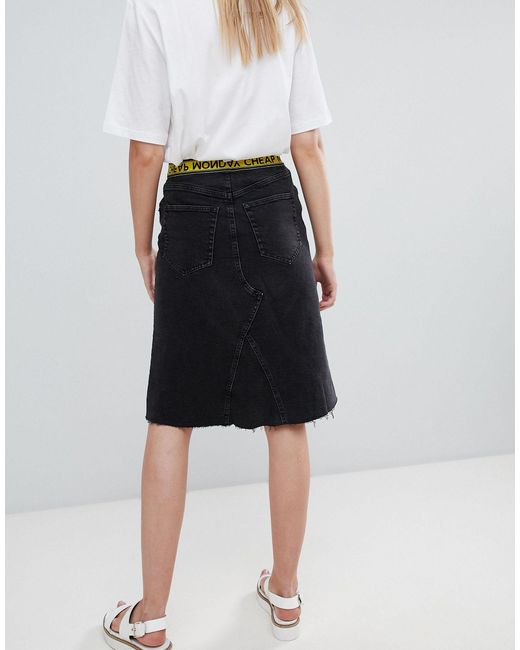 denim skirt medium length