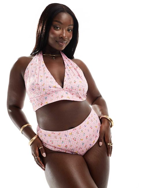 Curve - angie - bas ASOS en coloris Pink