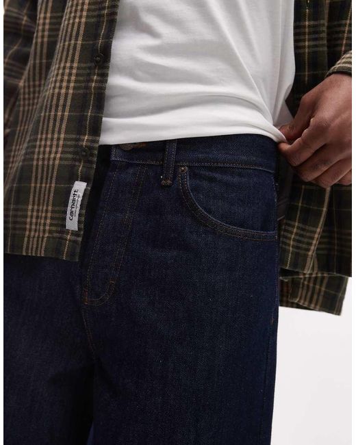 Pantalones Cortos Vaqueros Azules De Largo Medio Con Lavado Crudo De Asos Design Topman de hombre de color Blue