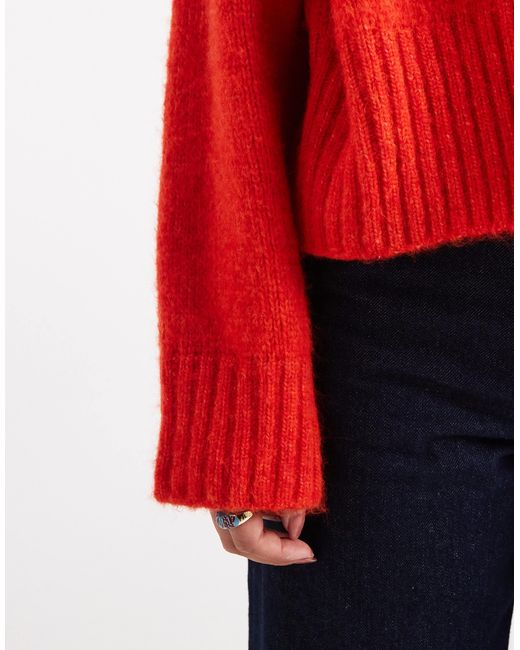ASOS Red Edge To Edge Cardigan