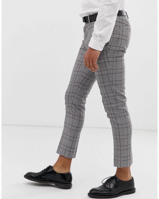 Denim Super Skinny Cropped Smart Pants 