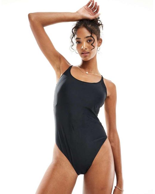 Pieces Blue Open Back Swimsuit