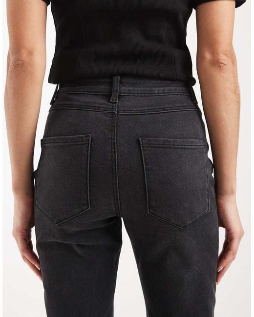 ONLY Black Linez High Waist Flared Jeans