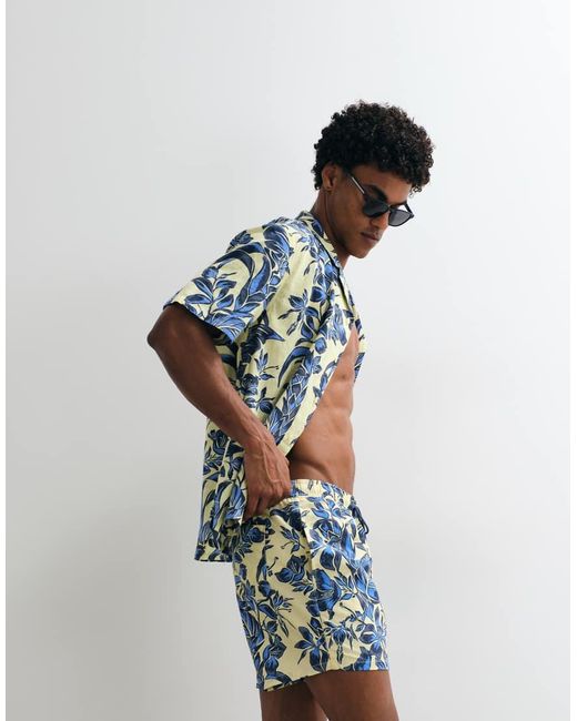 Tommy Hilfiger Blue Resort Drawstring Swim Shorts for men