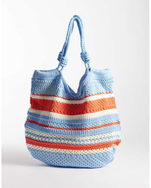 Adidas Originals Blue Crochet Tote Bag