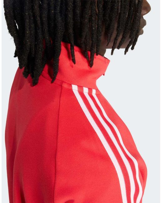 Adidas Originals Red Liverpool Fc Originals Half Zip Top for men