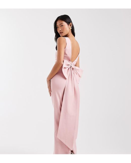 Vestito Lungo Da Cerimonia di TFNC London in Pink