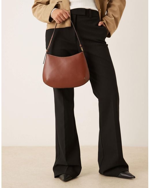 Mango Natural Faux Leather Shoulder Bag