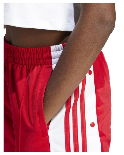 Adidas popper pants red deals