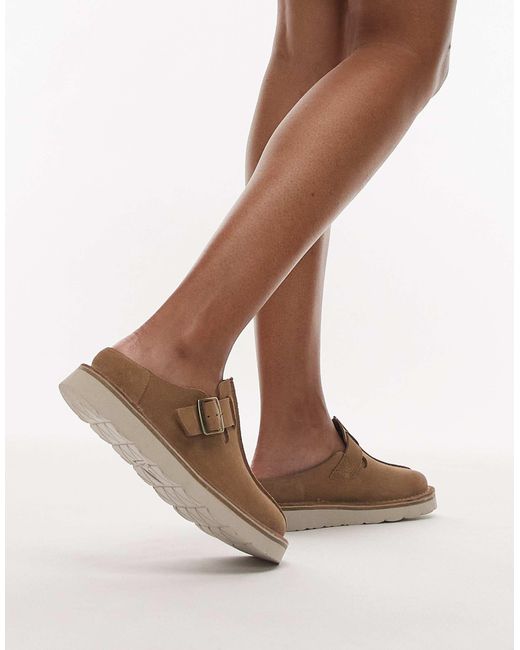 Solsbury - mules en daim - sable foncé Clarks en coloris Brown