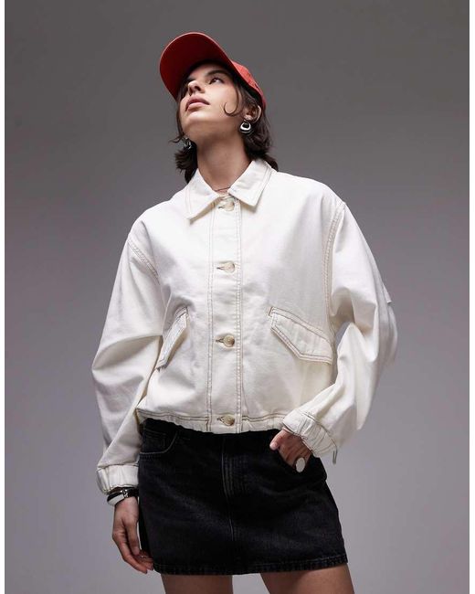 Chaqueta Vaquera Utilitaria De -Blanco Levi's de color Gray