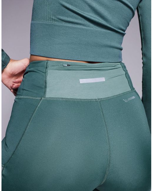 Adidas Originals Blue Adidas Running Adi365 legging 5"" Shorts