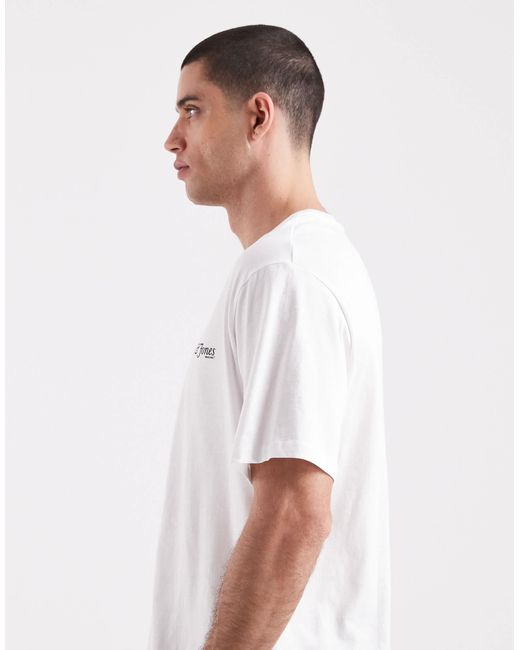 T-shirt à logo Jack & Jones pour homme en coloris White