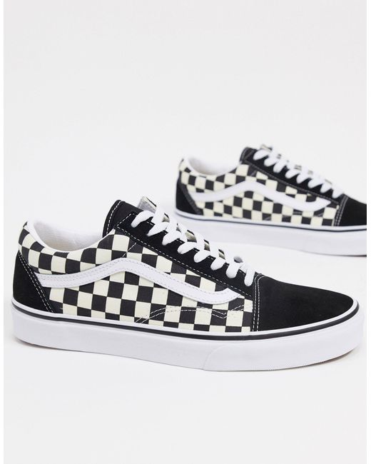 vans old skool checkerboard multicolor