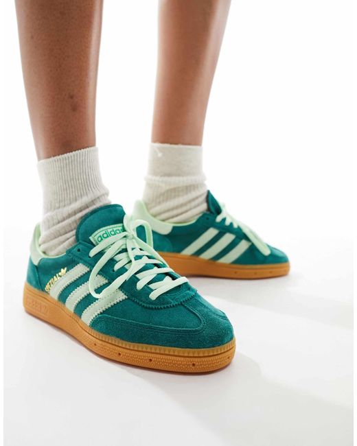 Handball spezial - baskets - forêt/ citron Adidas Originals en coloris Green