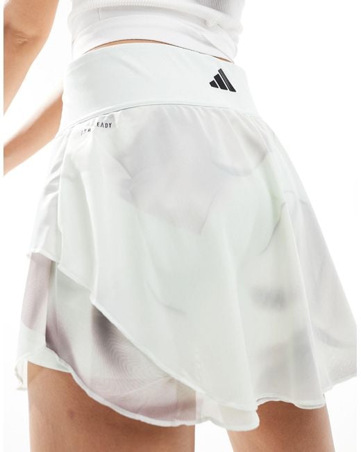 Adidas Originals White Adidas tennis – aeroready pro print – rock