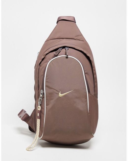 Nike Brown Unisex Sportswear Essentials Sling Bag (8l)