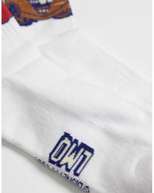 ASOS White 2 Pack Socks With Disney Car's Graphic for men