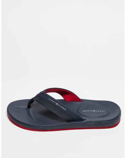 Tommy Hilfiger Strandslippers in het Blue voor heren