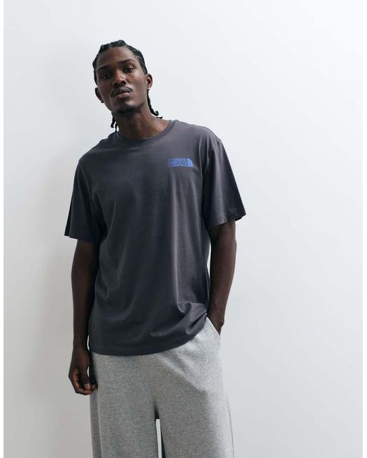 The North Face Blue Retro Trail Graphic T-Shirt for men