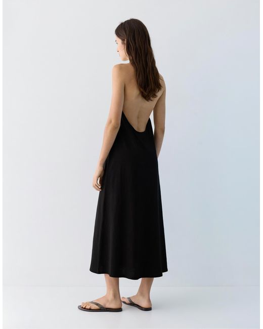 Pull&Bear Black – midikleid