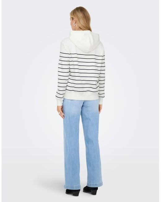 Sudadera Con Capucha -Blanco ONLY de color White