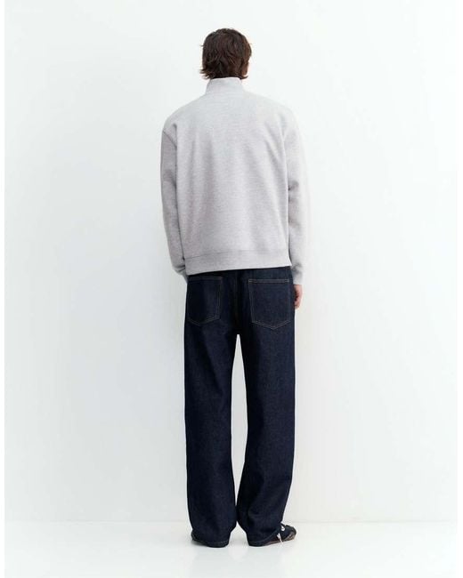 Pull&Bear Gray Quarter-zip Sweatshirt for men
