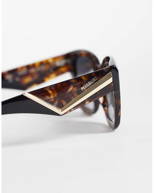 Missoni Sunglasses Brown Missoni Square Sunglasses With Dark Shaded Lenses
