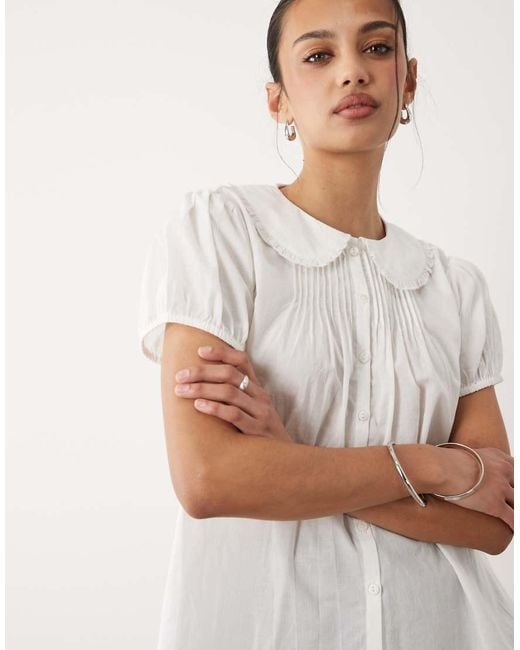 Cotton On White Babydoll Blouse